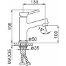 Смеситель для умывальника FRAP F1044-8 белый/хром